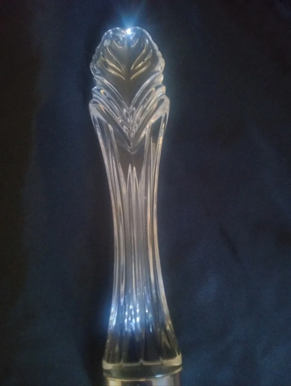 Waterford Crystal Double Swan Heart Cake Server Stainless Steel